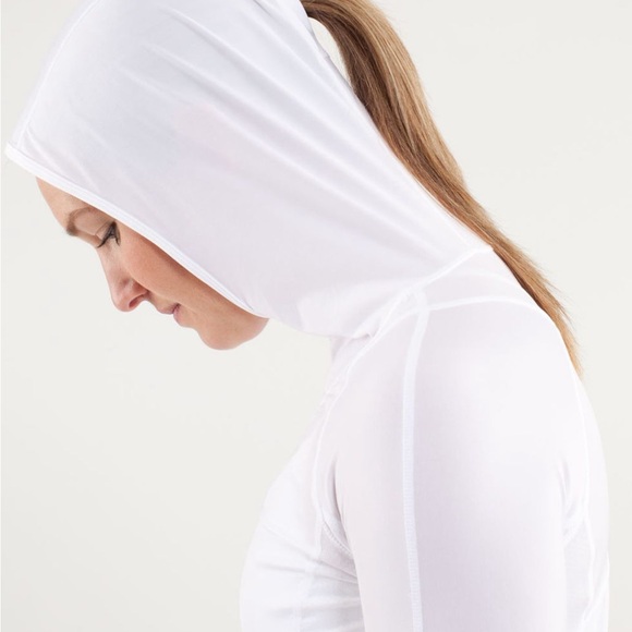 Lululemon Athletics Lululemon Run: In The Sun Pullover White Long Sleeve Sz 8 - Picture 3 of 15